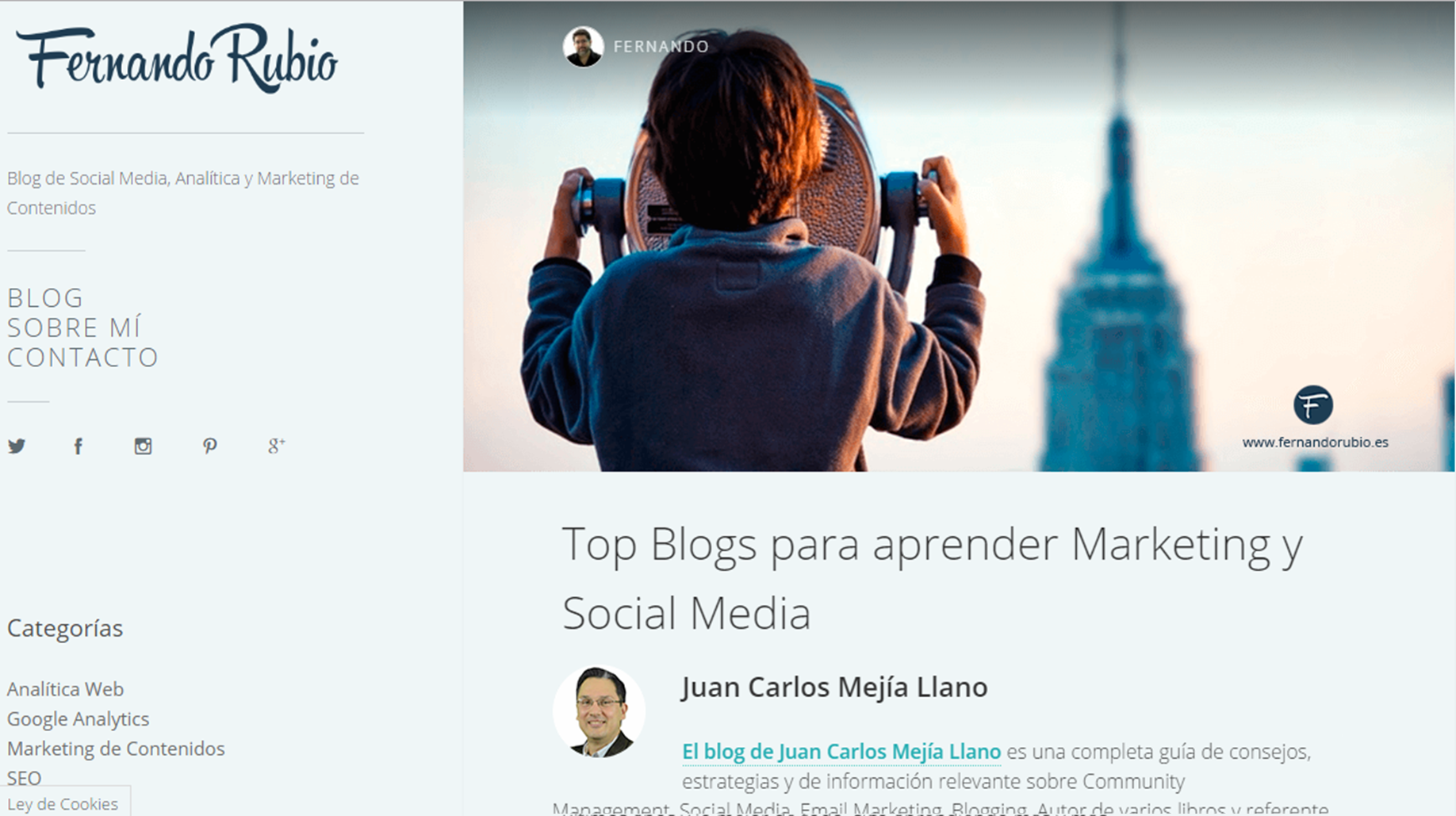 Blog JuanCMejia entre los mejores para aprender marketing y social media